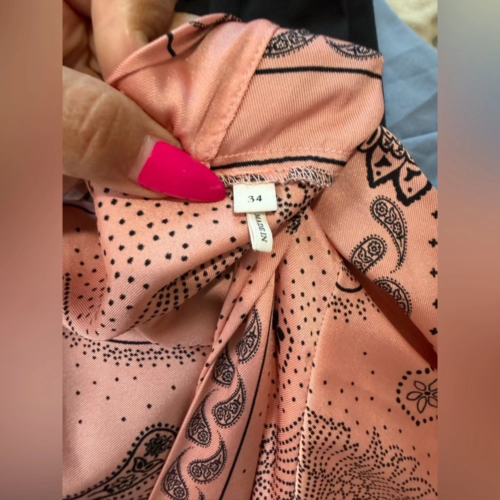 Sandro Galy Paisley-print Dress Size 34 - Picture 15 of 16